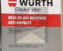 WURTH HOJA DE LIJA PARED - 