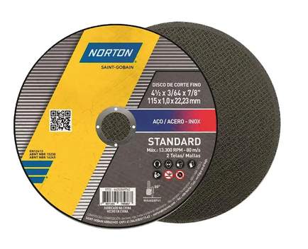 Disco de corte norton 115 x 1 y 115 x 1.6