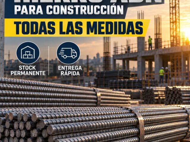 Hierro de construccion ADN en diferentes medidas disponible en Herramat Rosario
